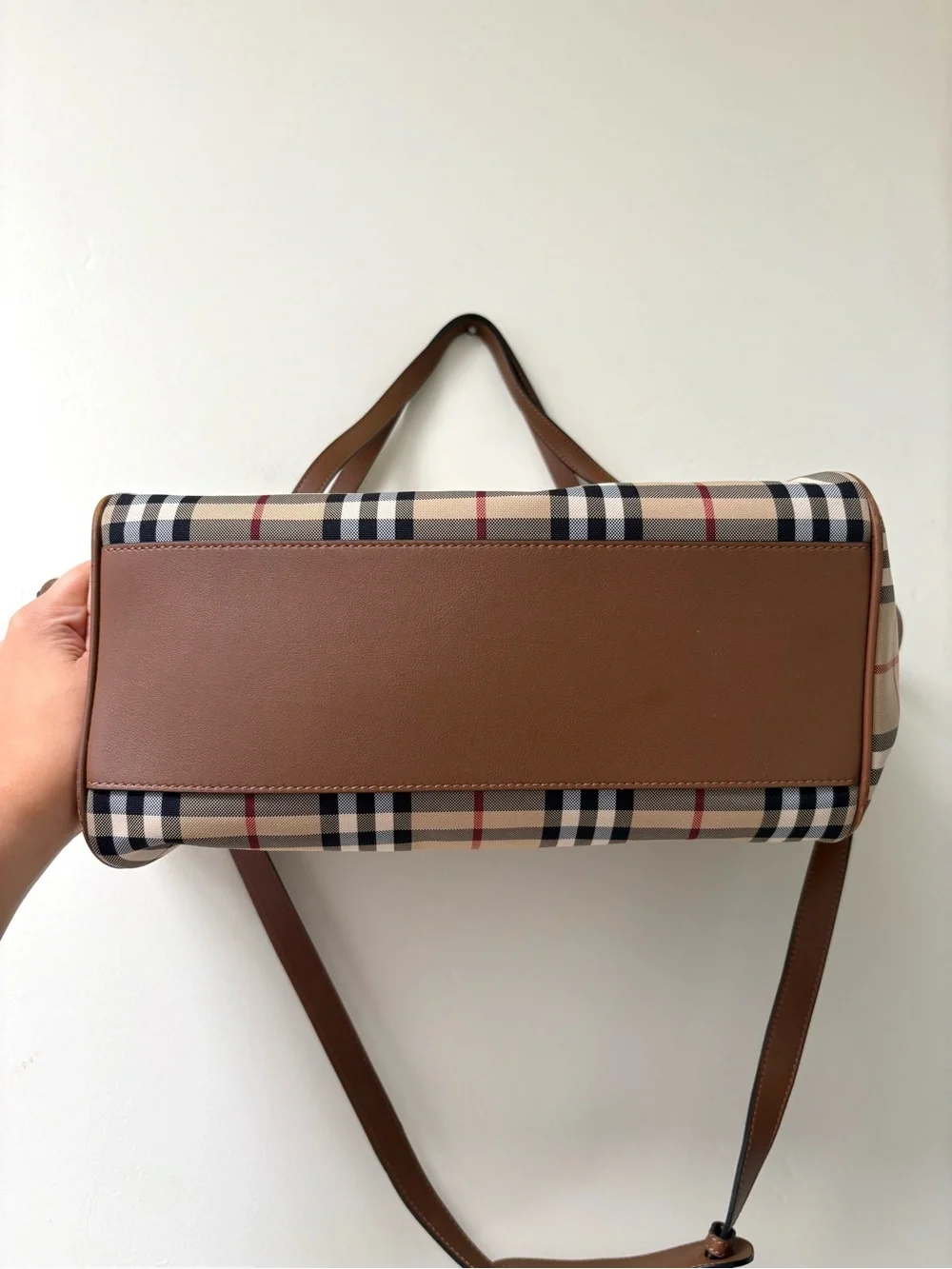 Burberry Haymarket Tote Diaper Bag